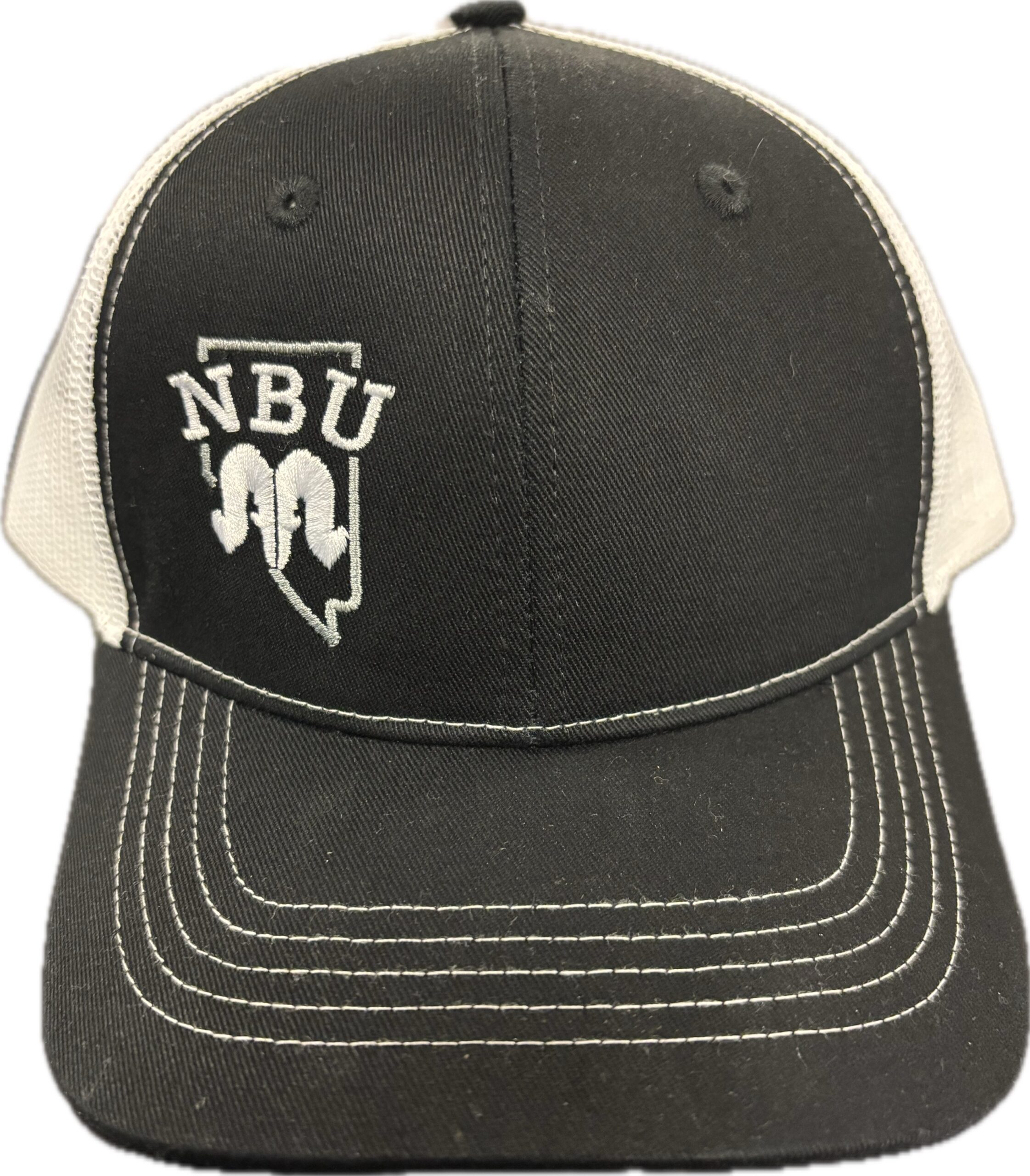 Youth Black/White Meshback