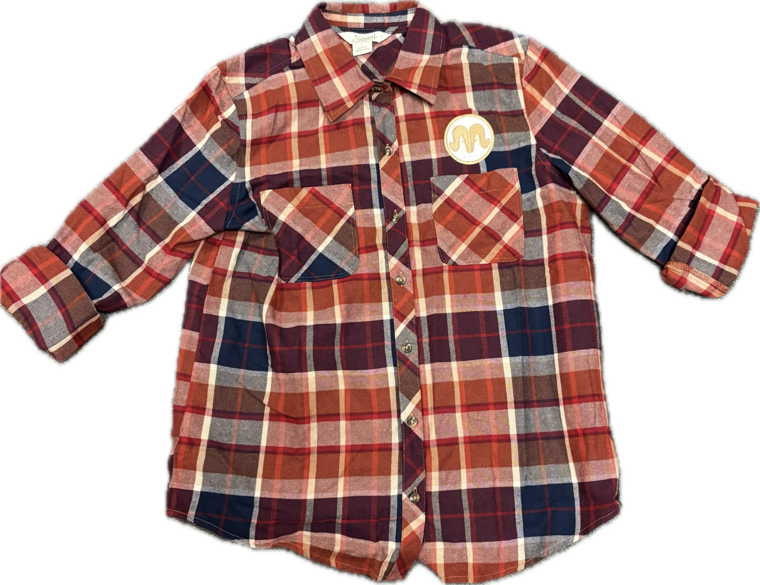 Ladies Red Plaid Flannel